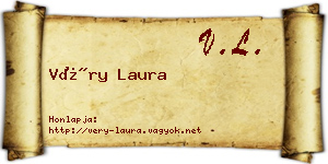 Véry Laura névjegykártya