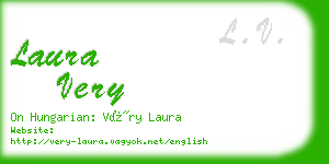 laura very business card